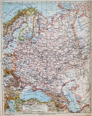 World War II map of the Soviet Union - Sowjet Union - Leipzig 1941