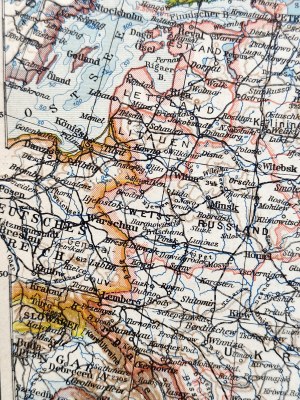 World War II map of the Soviet Union - Sowjet Union - Leipzig 1941