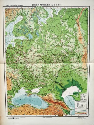 Eastern Europe - map of the USSR from Romer's Atlas circa Lviv 1930.