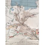 Schematyczna mapa archeologiczna Chorezmu i sąsiadujących z nim rejonów, sporządził S.P. Tołstow [ Azja Środkowa ]