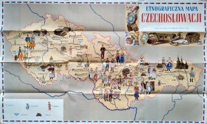 Ethnographic Map of Czechoslovakia - Prague 1948