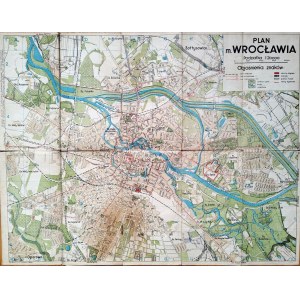 Wroclaw - Plan of the city of Wroclaw ca. 1950