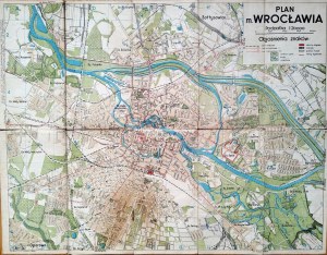 Wroclaw - Plan of the city of Wroclaw ca. 1950