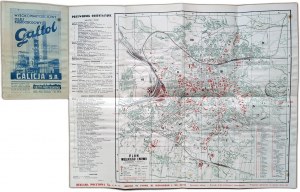 Lviv - City plan, index of streets, orientation guide, Lviv 1938