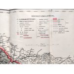 Karte von Kroazien und Slavonien - Mapa Chorwacji i Slawonii, dedykowana Hrabiemu Jellacic von Buzim, zaprojektowana przez M. Katzenschlager i K. Peucker - Wien 1909/10