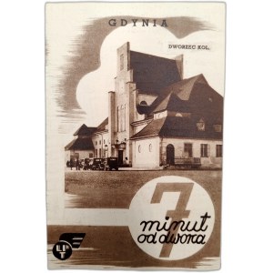 Gdynia - 7 minut od dworca - informator turystyczny - Liga Popierania Turystyki, Warszawa ok. 1935