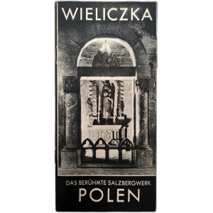 Wieliczka - tourist folder, League for the Promotion of Tourism, Warsaw 1937 [ Salt Mine, stamp Krakow ].