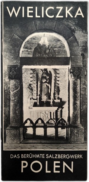 Wieliczka - tourist folder, League for the Promotion of Tourism, Warsaw 1937 [ Salt Mine, stamp Krakow ].