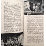 Wieliczka - tourist folder, League for the Promotion of Tourism, Warsaw 1937 [ Salt Mine, stamp Krakow ].