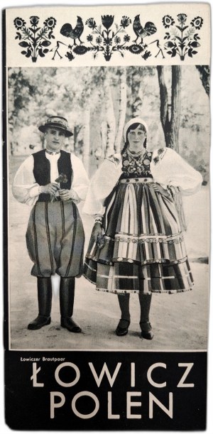 Lowicz - League for the Promotion of Tourism, tourist folder, Warsaw 1937 [ Lowicz, Nieborów, folk costumes].