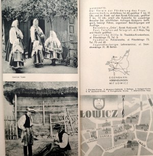 Lowicz - League for the Promotion of Tourism, tourist folder, Warsaw 1937 [ Lowicz, Nieborów, folk costumes].