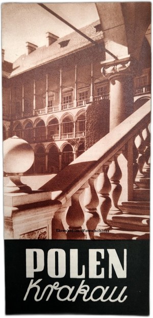 Krakow - Krakau - League for the Promotion of Tourism, tourist folder, Warsaw 1937 [ Wawel, Luxtorpeda ].