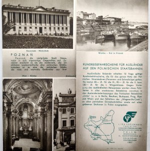 Poznań - Polen - League for the Promotion of Tourism, tourist folder, Warsaw 1937 [ Kórnik, Gniezno ].