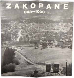 Zakopane - tourist guide, map of Zakopane, Drukarnia Narodowa Kraków, ca 1938