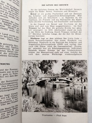 Die Sonnenkuste - coast - Kamień Pomorski, Dziwnów, Trzebiatów, Gryfice, tourist guide, Western Pomerania, Warsaw 1964