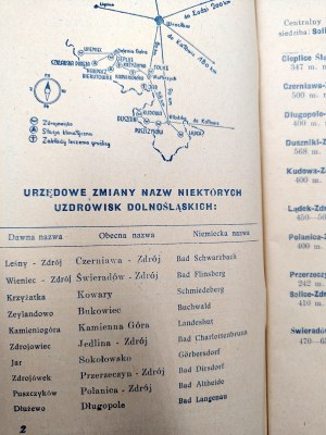 State Health Resorts of Lower Silesia - Informator for the year 1947, Walbrzych 1947