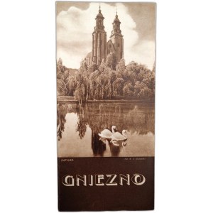 Gniezno - informator turystyczny, Poznań 1939 [ plan miasta, hipodrom, pieczęć Orbis Zakopane]