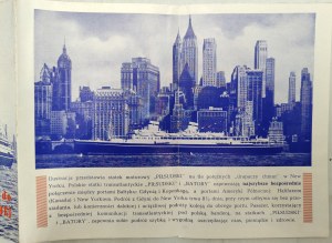 Gdynia America Shipping Lines - GAL - tourist guide, Polish Ship to North America - MS BATORY, Warsaw 1939
