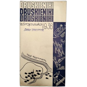 Kúpele Druskininkai - turistický sprievodca, Vilnius 1936 print