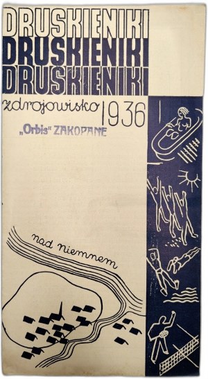 Druskininkai spa - tourist guide, Vilnius 1936 printing