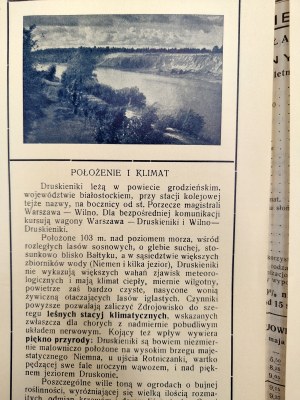 Druskininkai spa - tourist guide, Vilnius 1936 printing