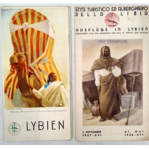Libya - tourist guides - 1938 [ Africa, Orbis Zakopane stamp, M. Dudovich ].