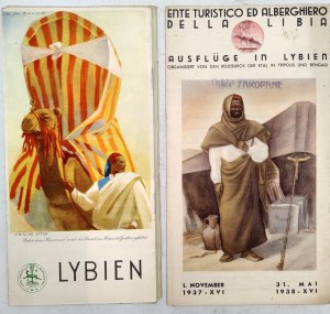Libya - tourist guides - 1938 [ Africa, Orbis Zakopane stamp, M. Dudovich ].