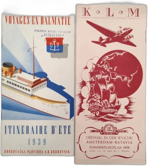 Sea and Air Lines - 1939 advertising/tourist prints [ Orbis Zakopane stamp].