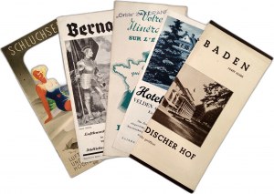 Austria, Germany, France - pre-war tourist guides [ Orbis Zakopane stamp ].