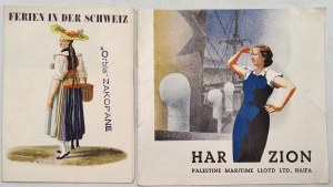 Italy, Switzerland, Palestine - tourist guides 1939 / 1946 [ Orbis Zakopane stamp].