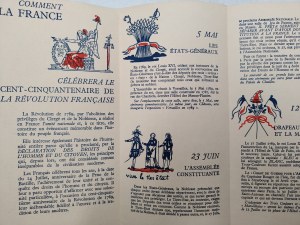 Anniversary of 150 years of the French Revolution - 1789 - 1939, Paris 1939 [ commemorative print, Orbis Zakopane stamp].