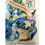 Francuskie Uzdrowiska Termalne - informator turystyczny - Paryż ok. 1939 [ Projekt druku Valentin Le Campion (1903-1952)]