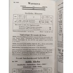 ABA - SAS - Swedish AIR LINES - Plan lotów styczeń 1947 [ Linie lotnicze, reklama Shell]