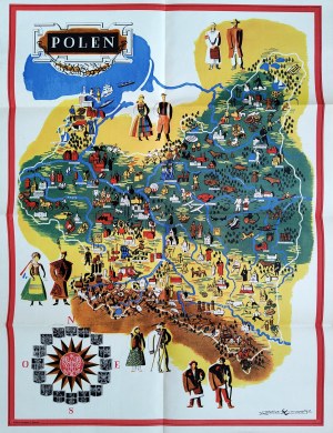Poland - Polen - tourist guide, map of Poland proj. atelier 