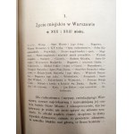 Walery Przyborowski - Z przeszłości Warszawy - Szkice historyczne, Varsovie 1899