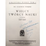 Porębski E. - Wielcy twórcy nauki - Warszawa 1934 [ Skłodowska Curie, Newton i inni]