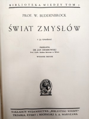 Buddenbrock W. - The world of the senses - Warsaw 1936