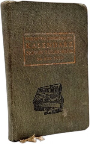 Nowin Lekarskie pocket calendar for 1929, ed. by J. Jagielski, Poznan 1929