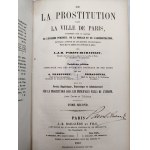 Parent - Duchatelet, - Prostytucja w mieście Paryżu - Tom I-II, Paryż 1857 [ oprawa sygnowana Krochmalski Introligator i Galanternik w Warszawie]