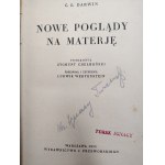 Darwin C.G. - Nowe poglądy na materię - Warszawa 1935 [ pieczęć Józef Ruchlewicz introligator w Brzozowie, Małopolska]