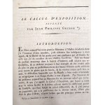 Gruson Jean Philippe - Memoire sur le calcul d'exposition - Berlin 1802 [ matematyka ]