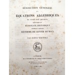 Józef Maria Hoene - Wroński - Reforme Absolue - rozwiązywanie równań algebraicznych wszystkich stopni. Reforma filozofii, Reforma lokomocji, Paryż 1847 [ matematyka, algebra]