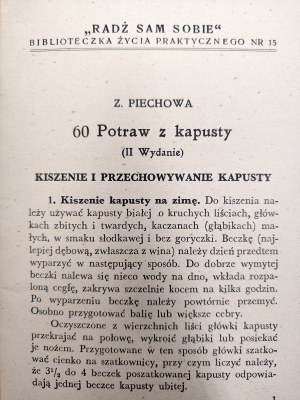 Piechowa Z. - 60 cabbage dishes, Cracow 1942 [ occupation edition].