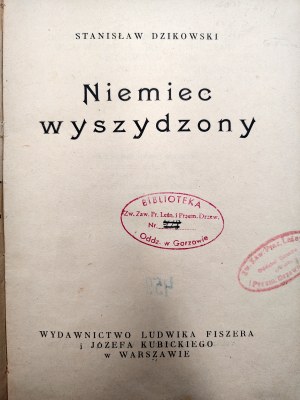 Dzikowski S. - Niemiec mocked, Warsaw 1946