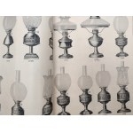Katalog firmy Ditmar Brunner - Lampy naftowe, żyrandole, klosze, lampy wiszące, stojące, kinkiety - rok 1921 - Wiedeń