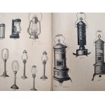Katalog firmy Ditmar Brunner - Lampy naftowe, żyrandole, klosze, lampy wiszące, stojące, kinkiety - rok 1921 - Wiedeń