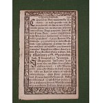 [FIRST BOOK OF POLAND] HORTULUS ANIMAE - RAJ DUSHAL transl. Biernat of Lublin. Printed by Mikołaj Szarfenberger after 1585. [CARD]