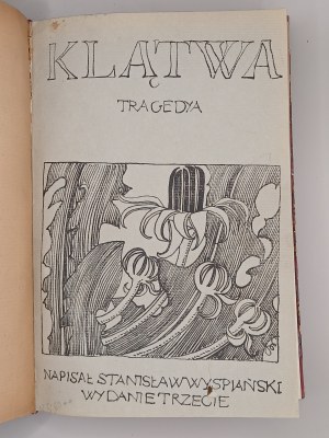 STANISLAW WYSPIAŃSKI. BOLESŁAW ŚMIAŁY. CLAIMS. POEMS DRAMATIC FRAGMENTS/REMARKS [I EDITION]. COORDINATED. PUBLISHER'S RETAINED BOOKLET COVERS.