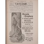 TATERNIK. Organ Sekcyi Turystycznej Towarzystwa Tatrzańskiego. Lwów 1910. Rok IV, nr. 2 - 6
