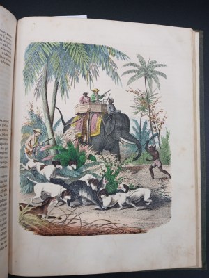 BOOK OF THE WORLD - NEWS OF NATURAL SCIENCES, STORYI OF COUNTRIES AND PEOPLES,[...]TRAVEL, DESCRIPTIONS OF INTERESTING LOCALITIES. WÓD SŁYNNIEJSZYCH [...] WARSAW 1852 parts one and two.